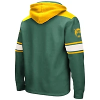 Men's Colosseum Green Baylor Bears 2.0 Lace-Up Pullover Hoodie