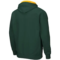 Men's Colosseum Green Baylor Bears Arch & Logo 3.0 Full-Zip Hoodie