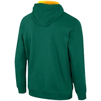 Sweat à capuche demi-zippé Colosseum Green Baylor Bears pour hommes