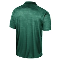 Men's Colosseum Green Baylor Bears Honeycomb Raglan Polo