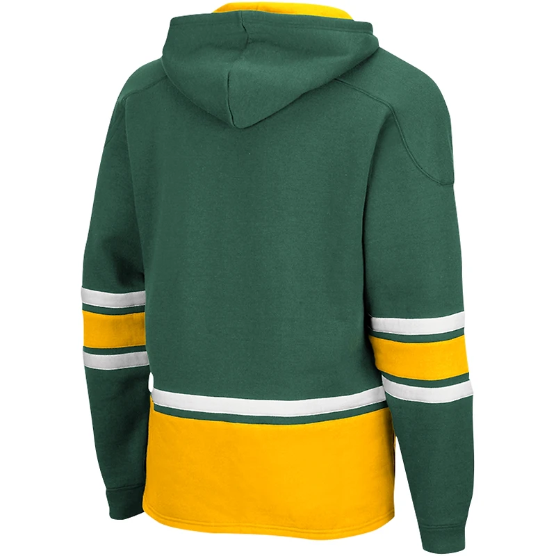 Men's Colosseum Green Baylor Bears Lace Up 3.0 Pullover Hoodie