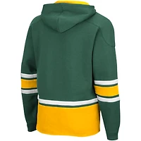 Men's Colosseum Green Baylor Bears Lace Up 3.0 Pullover Hoodie