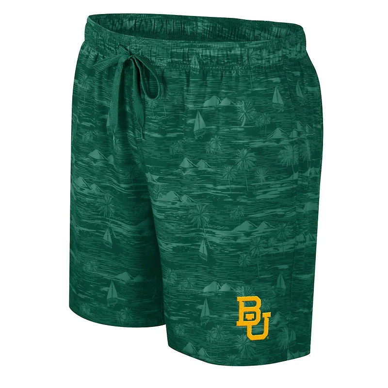Short de bain vert Colosseum Baylor Bears Ozark pour hommes
