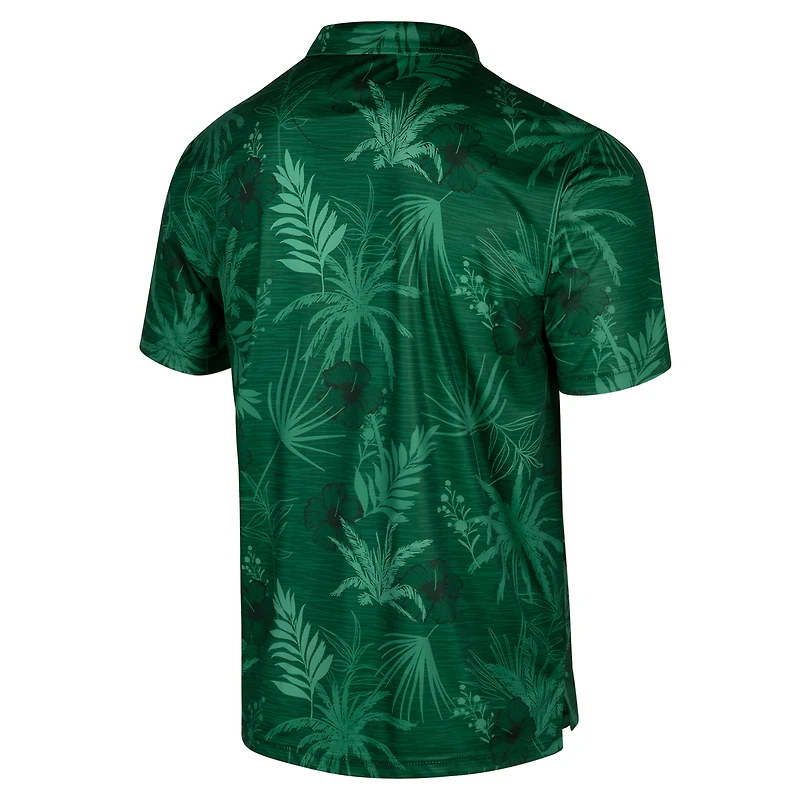 Polo d'équipe Baylor Bears Palms Colosseum vert pour homme