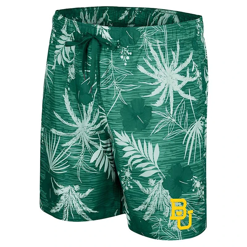 Men's Colosseum Green Baylor Bears What Else is New Swim Shorts