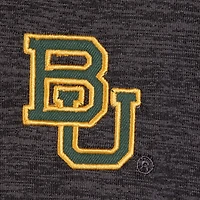 Men's Colosseum Heathered Black Baylor Bears Down Swing Polo