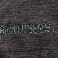 Men's Colosseum Heathered Black Baylor Bears Down Swing Polo