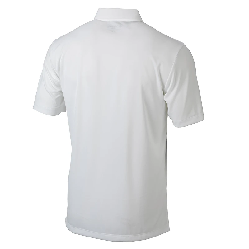 Polo Columbia White Omni-Wick Drive pour hommes, Baylor Bears, champions nationaux de basketball masculin NCAA 2021