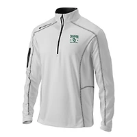 Men's Columbia White Baylor Bears 2021 NCAA Basketball National Champions Omni-Wick Shotgun Quarter-Zip Pullover Jacket