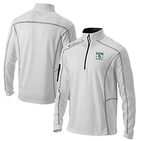 Men's Columbia White Baylor Bears 2021 NCAA Basketball National Champions Omni-Wick Shotgun Quarter-Zip Pullover Jacket
