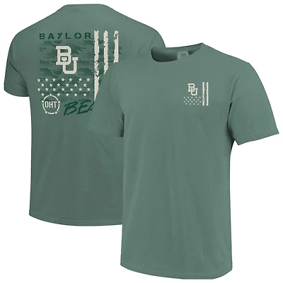 Men's  Green Baylor Bears Comfort Colors OHT Camo Overlay T-Shirt
