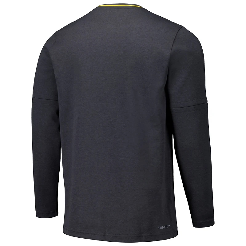 Men's Nike Anthracite Baylor Bears Coaches Quarter-Zip Jacket