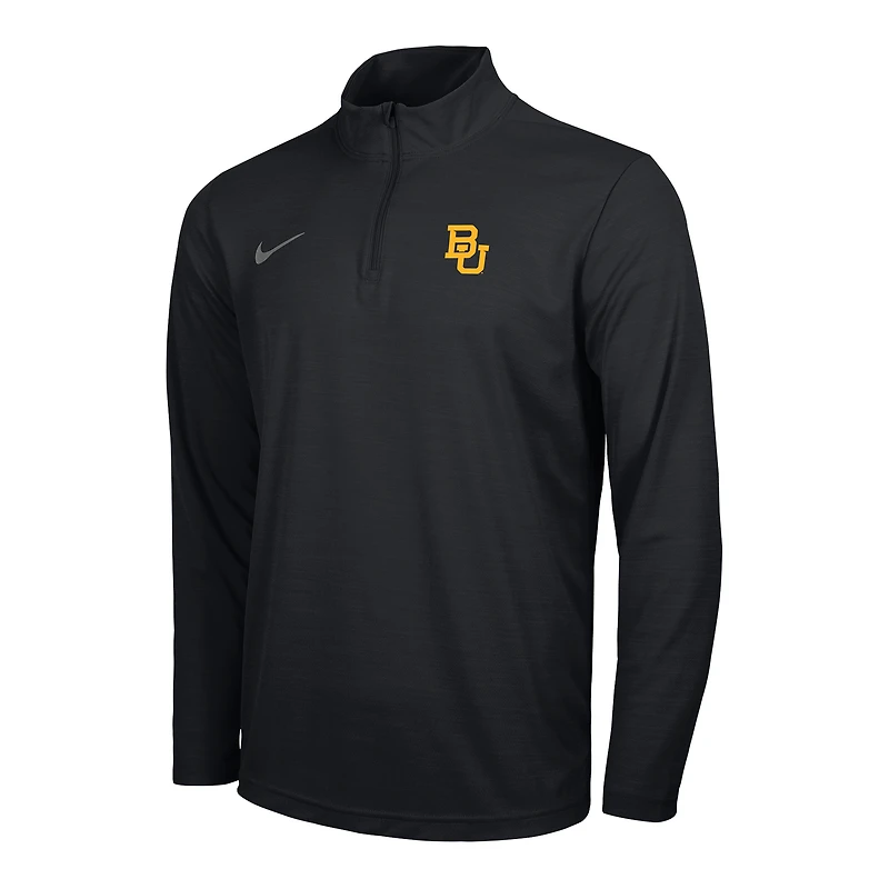 Men's Nike Black Baylor Bears Intensity Performance Quarter-Zip Pullover