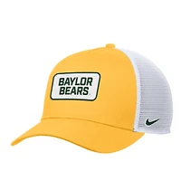 Casquette ajustable Nike Gold Baylor Bears 2025 On-Field Rise Trucker Performance pour homme