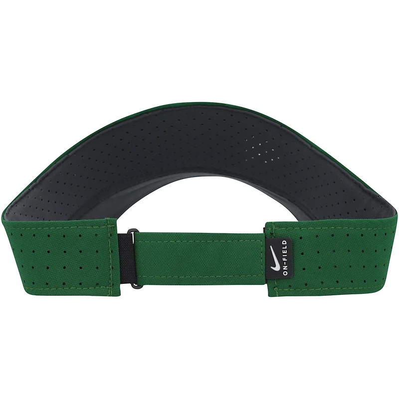 Visière réglable Nike Baylor Bears 2023 Sideline Performance pour homme, verte