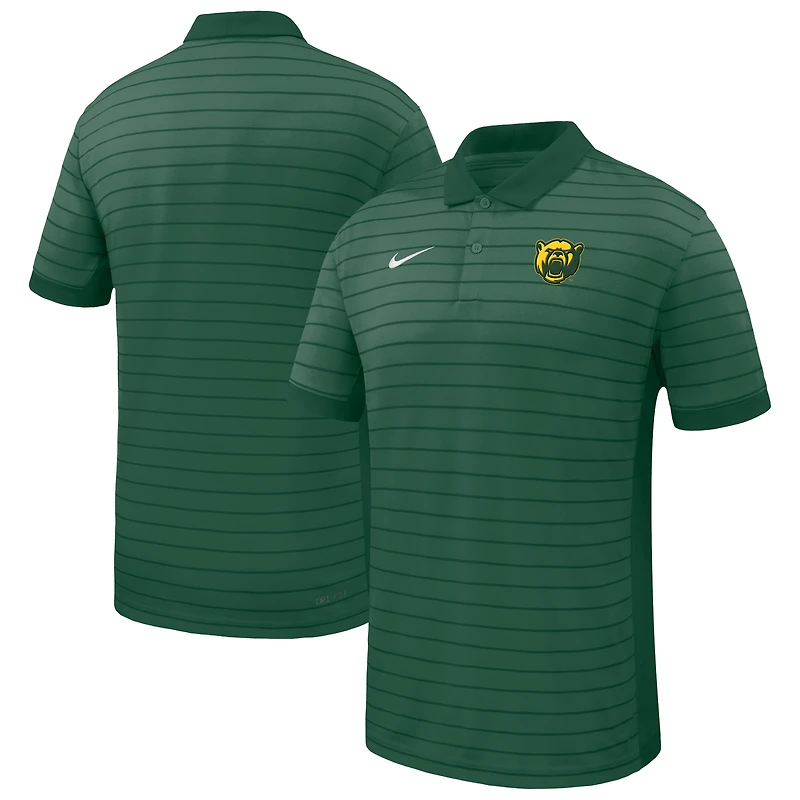 Men's Nike Green Baylor Bears 2025 Early Season Coaches Sideline Victory Stripe Performance Polo