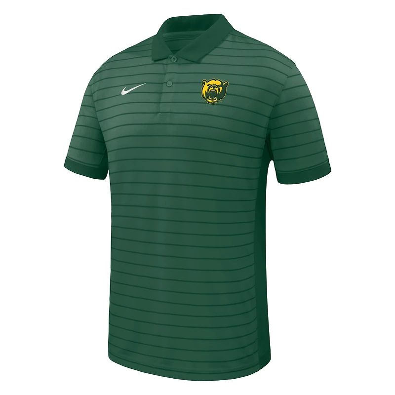 Men's Nike Green Baylor Bears 2025 Early Season Coaches Sideline Victory Stripe Performance Polo
