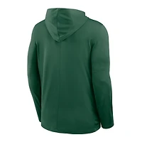 Men's Nike Green Baylor Bears 2025 Sideline Lightweight Dri-FIT Long Sleeve Hoodie T-Shirt