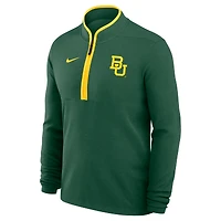 Pull-over Nike vert Baylor Bears Basketball Victory Dri-FIT à demi-zip pour homme