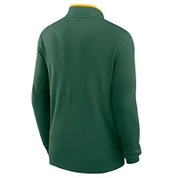 Pull-over Nike vert Baylor Bears Basketball Victory Dri-FIT à demi-zip pour homme