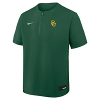 Coupe-vent Nike vert Baylor Bears Dri-FIT à quart de zip pour homme