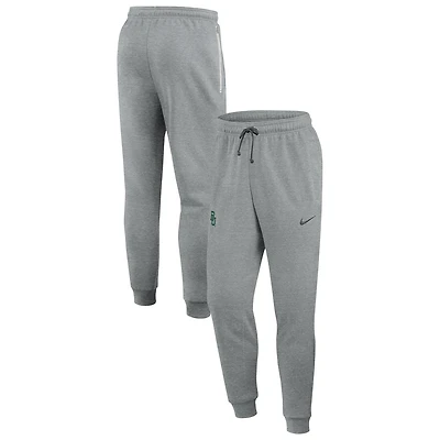 Men's Nike Heather Gray Baylor Bears Basketball Practice Dri-FIT Taper Sweatpants
