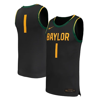 Maillot de basket-ball réplique Nike #1 noir Baylor Bears pour homme