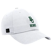 Casquette ajustable Nike blanche Baylor Bears 2025 On-Field Club pour homme