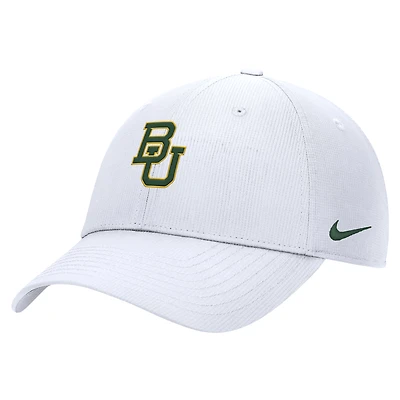 Men's Nike  White Baylor Bears 2025 On-Field Club Performance Adjustable Hat
