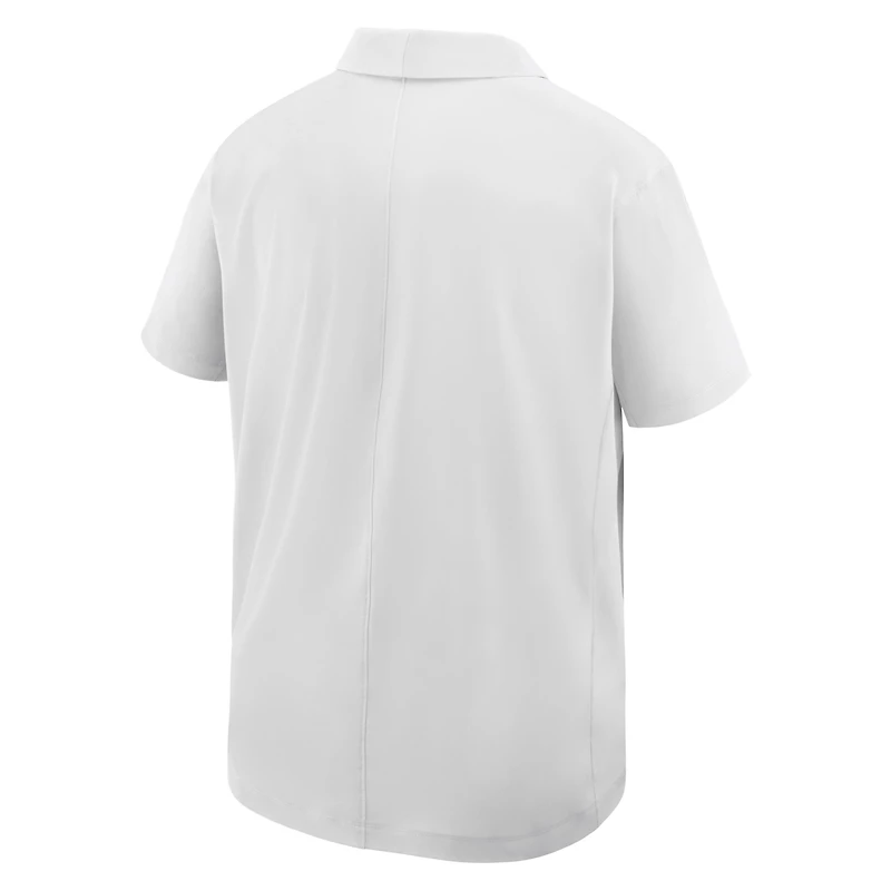 Men's Nike White Baylor Bears Woven Polo