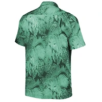 Men's Tommy Bahama Green Baylor Bears Coast Luminescent Frond Camp IslandZone Button-Up Shirt