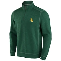 Tommy Bahama Green Baylor Bears Sport Tobago Bay Veste à demi-zip triple mélange pour homme