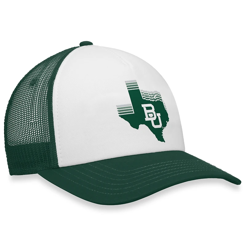 Casquette Snapback Tone Down Trucker Bears Top of the World blanche/verte pour homme