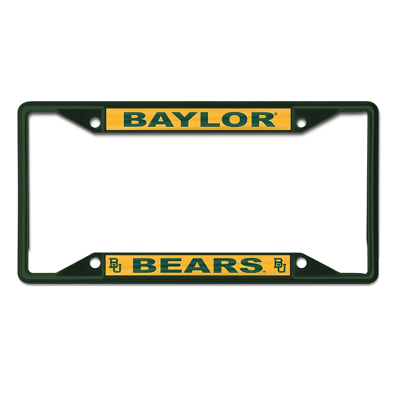 Cadre de plaque d'immatriculation couleur chrome WinCraft Baylor Bears
