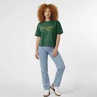 Women's Champion  Green Baylor Bears Waist Length Wordmark T-Shirt