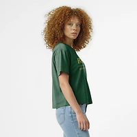 Women's Champion  Green Baylor Bears Waist Length Wordmark T-Shirt