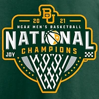 T-shirt à col en V Fanatics Green Baylor Bears 2021, champions nationaux de basketball masculin de la NCAA, Triple Threat