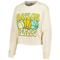 T-shirt court à manches longues pour femmes, couleurs confortables, Baylor Bears, basket-ball