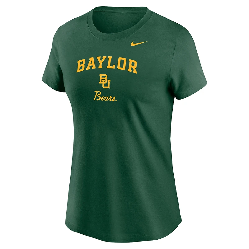 Women's Nike Green Baylor Bears Primary T-Shirt