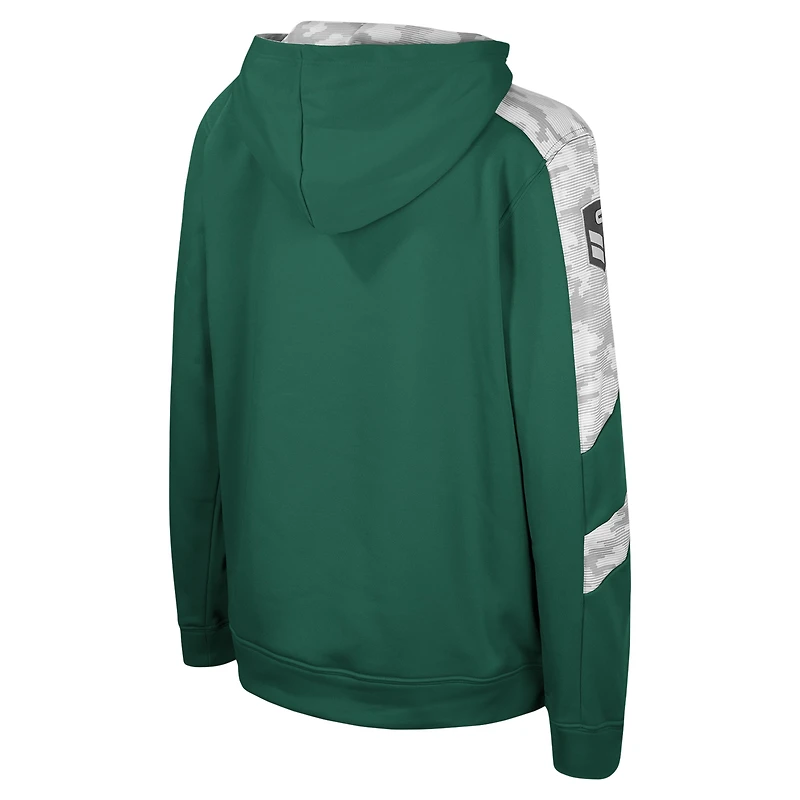 Youth Colosseum Green Baylor Bears OHT Military Appreciation Cyclone Digital Camo Pullover Hoodie