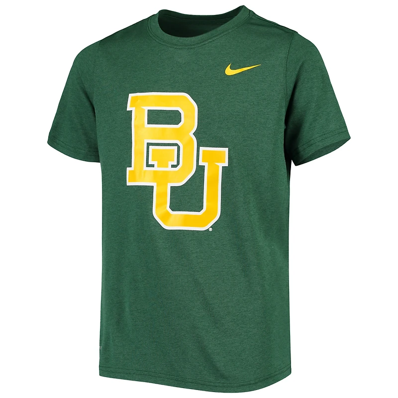 Youth Nike Baylor Bears Green Logo Legend Performance T-Shirt