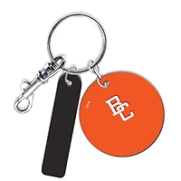 BC Lions Personalized Leather Round Keychain