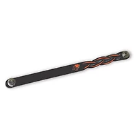 BC Lions Personalized Leather Single Braid Bracelet
