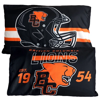 Ensemble de deux taies d'oreiller BC Lions