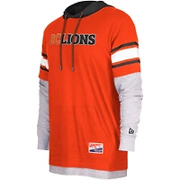 Sweat à capuche orange 5th & Ocean by New Era BC Lions Twofer pour hommes