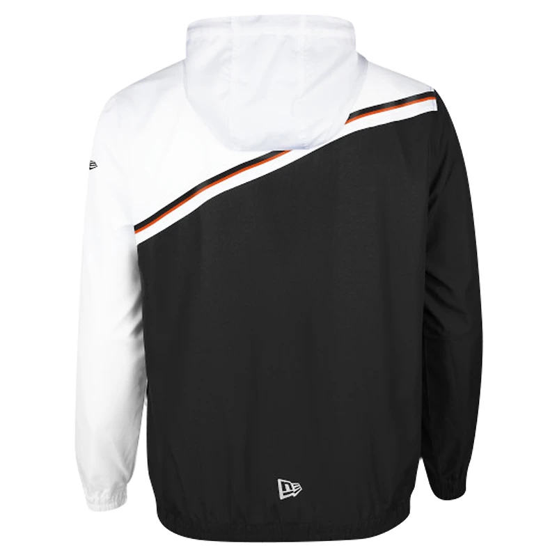Veste noire à fermeture éclair intégrale Ripstop tissée Pinnacle New Era pour hommes BC Lions