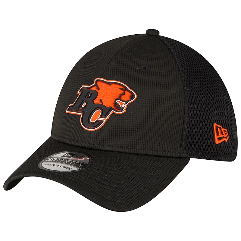Men's New Era Black BC Lions Sideline 39THIRTY Flex Hat
