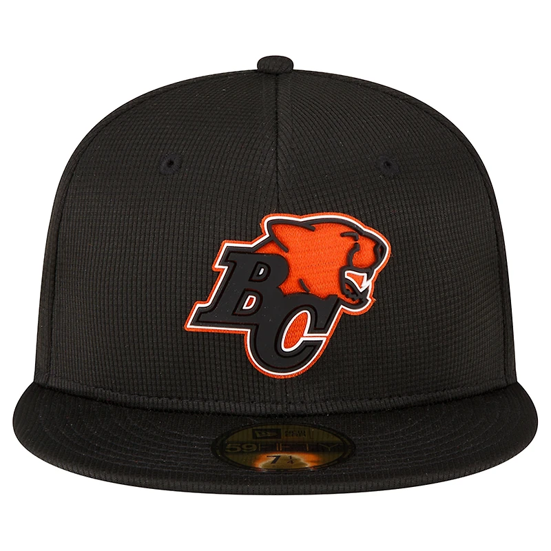 Men's New Era Black BC Lions Sideline 59FIFTY Fitted Hat