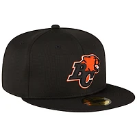 Casquette ajustée New Era noire BC Lions Sideline 59FIFTY pour homme