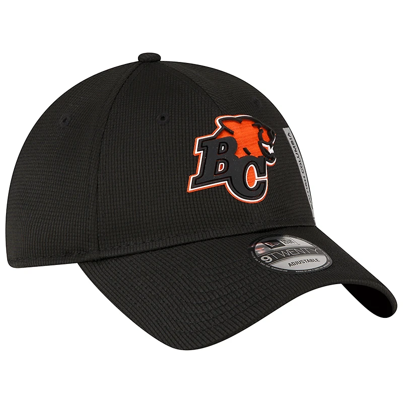 Casquette ajustable 9TWENTY BC Lions Sideline New Era pour homme, noire